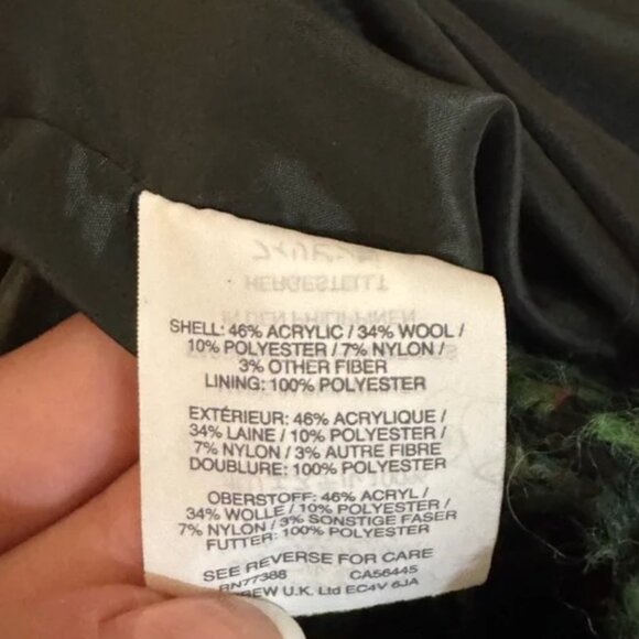 J.CREW Daphne tweed coat green size 0P JCREW - Picture 8 of 15